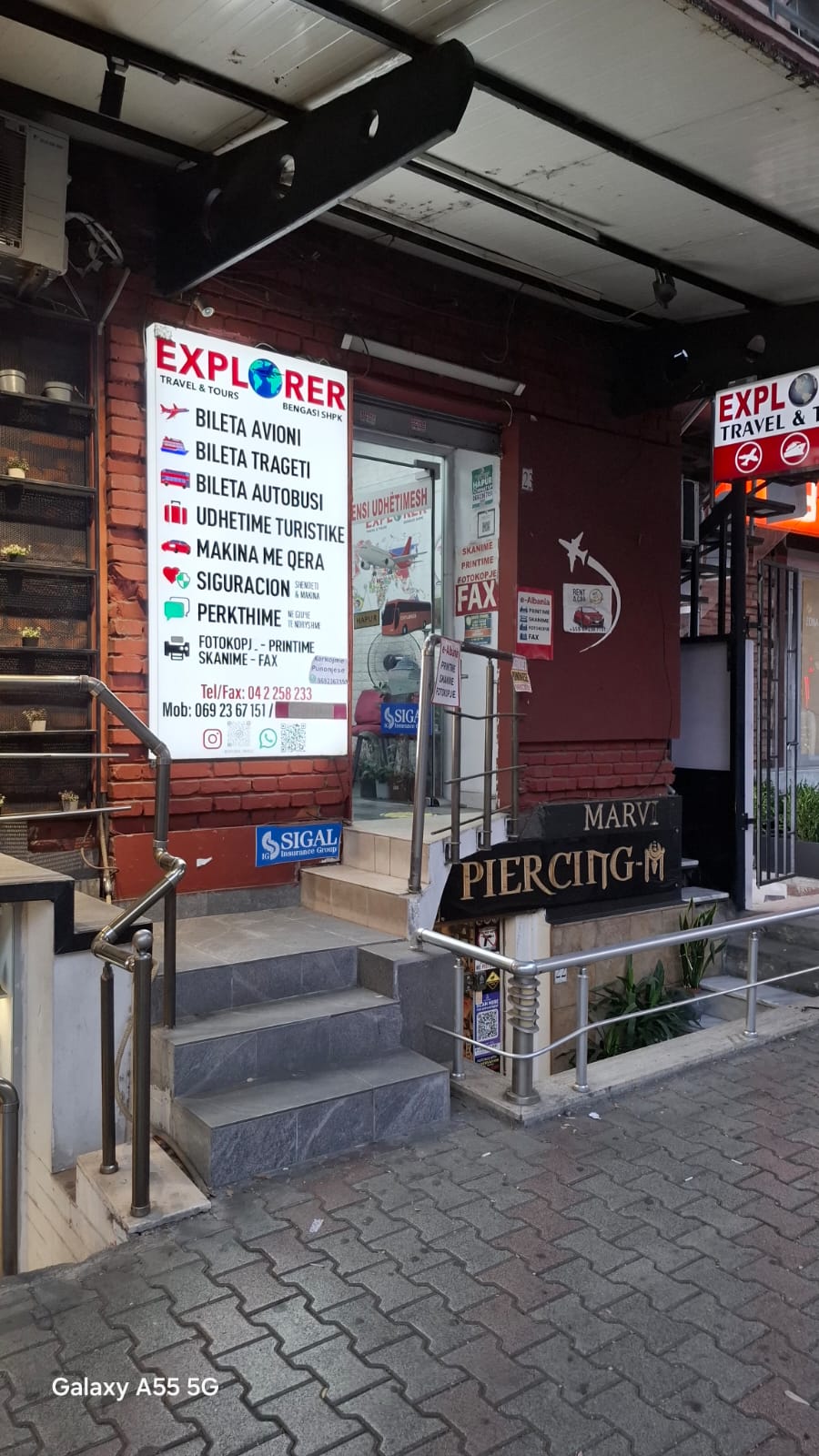 Explorer Travel & Tours office at Shallvaret, Tirana